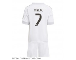 Real Madrid Vinicius Junior #7 Domáci Detský futbalový dres 2025-26 Krátky Rukáv (+ trenírky)